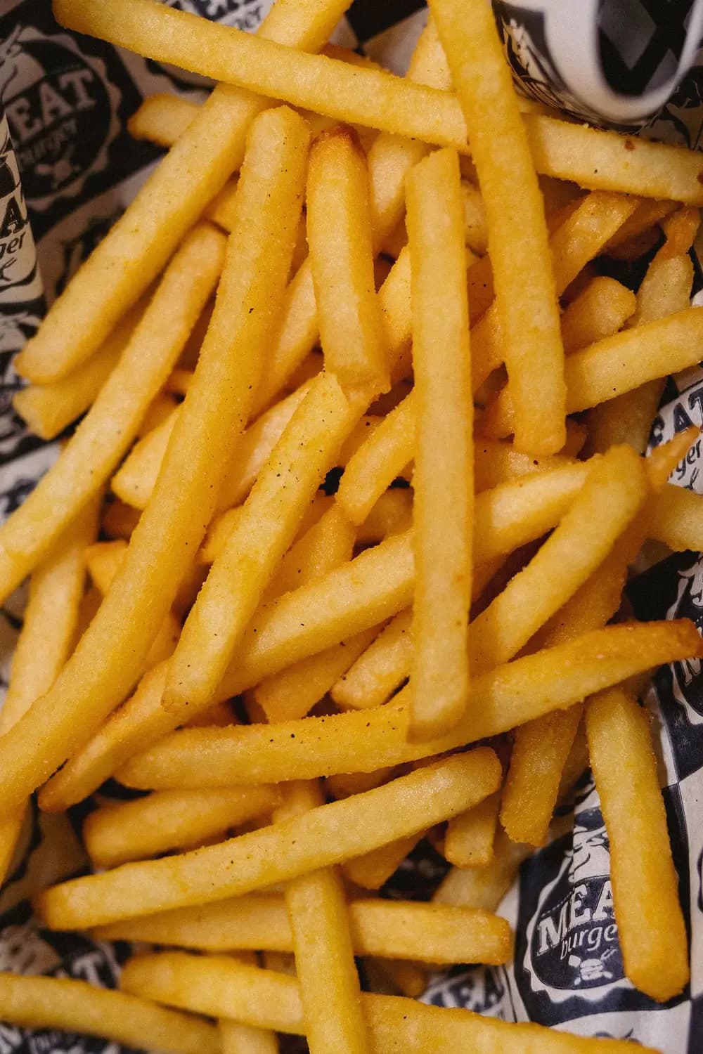 Batatas fritas estaladiças